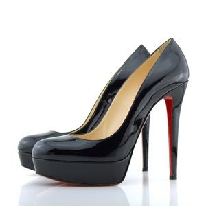 Christian Louboutin Bianca 140 Patent Platform Pumps Size 40